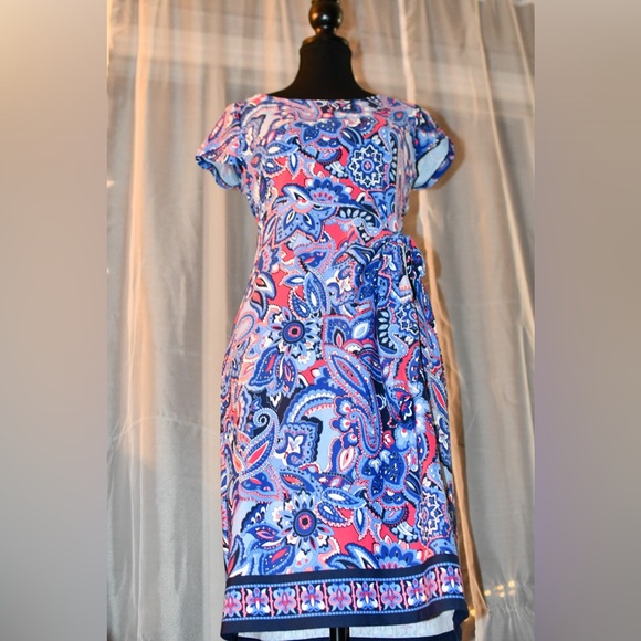 Talbot Bold Colourful Pattern Dress Size Small - Picture 6 of 11
